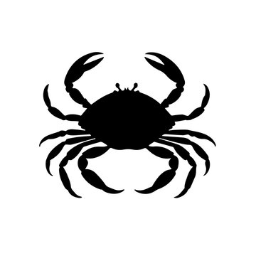 recommend clip art: crab silhouette design 