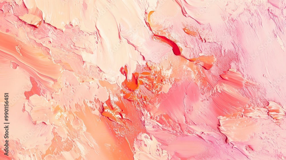 Poster abstract background of peach-colored paint stains in various shades, offering a visually appealing a