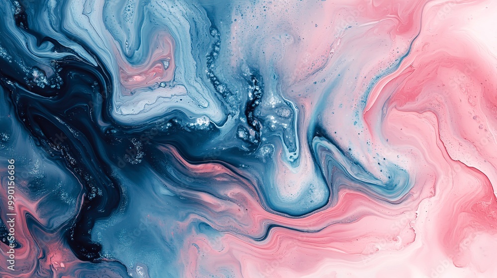 Poster abstract acrylic background with a marble effect textured paint strokes on a surface suitable for we