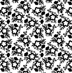 Ornate floral seamless texture, endless pattern with flowers. Seamless pattern can be used for wallpaper, pattern fills, web page background, surface textures.