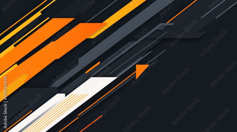 Aufkleber explore a vibrant vector art piece that features sharp angles and arrows, creating a captivating fut