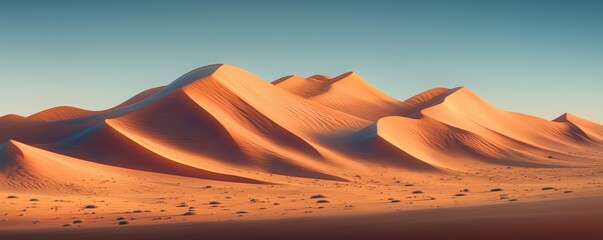 Stunning 3D Rendering of a Desert Landscape