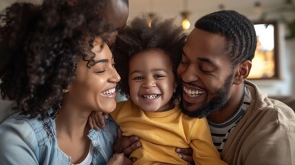Obraz premium Happy family background illustration generated by ai