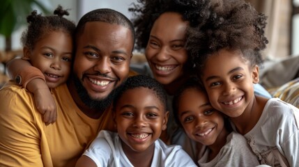 Happy family background illustration generated by ai