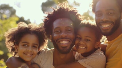 Fototapeta premium Happy family background illustration generated by ai