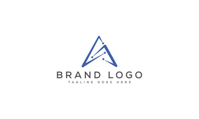 Fototapeta premium letter A logo design vector template design for brand