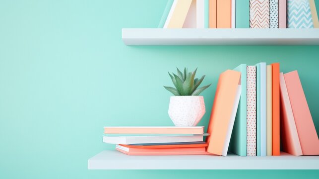 A collection of design books and magazines displayed on a bookshelf, showcasing a range of inspiring visual styles and ideas.