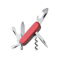 Versatile Multitool for Practical Use on transparent Background