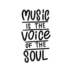 Stylish and melodic statement about music as a form of self-expression. The lettering 