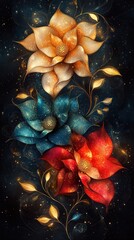 Naklejka premium Flower Background