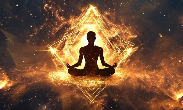 spiritual body in the tranquility of yoga