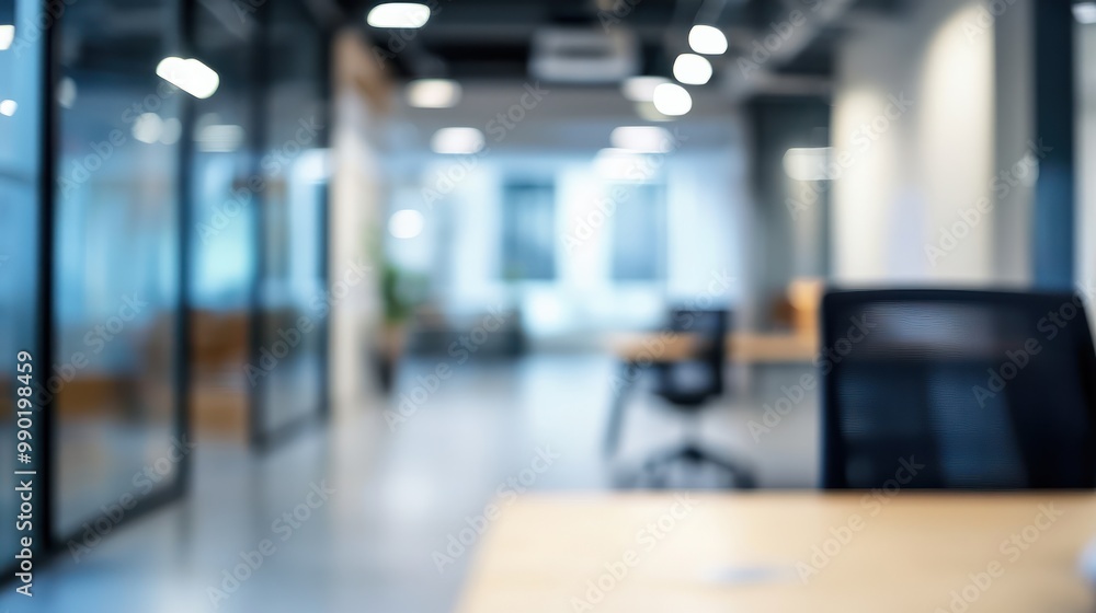 Aufkleber a blurry working space with a defocused effect. use for business backgrounds or backdrops.