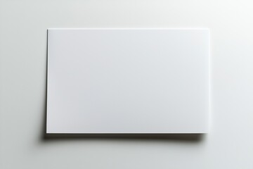 Fototapeta premium Paper A4 Mockup on White Background created with Generative AI