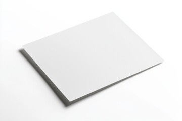 Paper A4 Mockup on White Background created with Generative AI