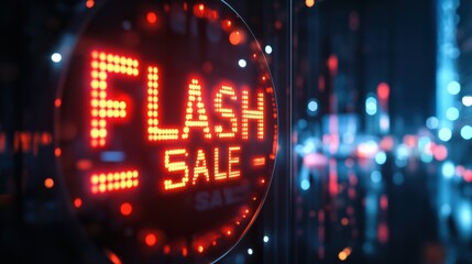 An eye-catching image featuring a countdown timer and the phrase "FLASH SALE"