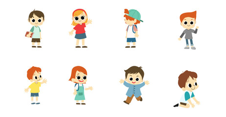 Cute Kid Illustration SET