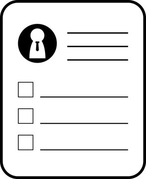 recommend clip art: resume business management employee icon