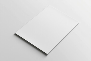 Paper A4 Mockup on White Background created with Generative AI