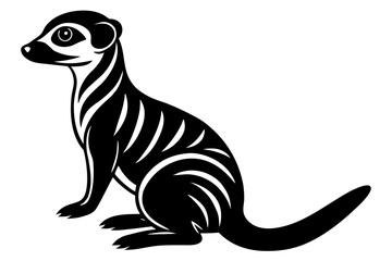 meerkat silhouette, meerkat icon vector
