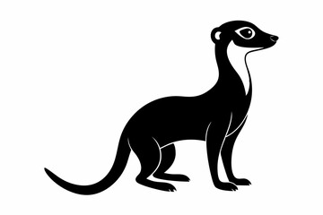 meerkat silhouette, meerkat icon vector

