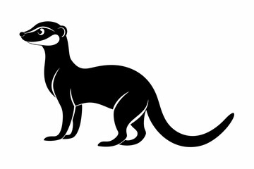 meerkat silhouette, meerkat icon vector
