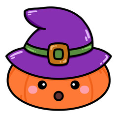 할로윈 호박모자 일러스트