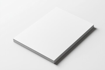 Paper A4 Mockup on White Background created with Generative AI