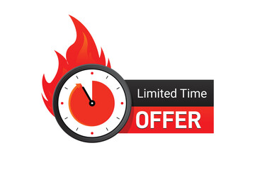 vector last our offer watch countdown Banner design


