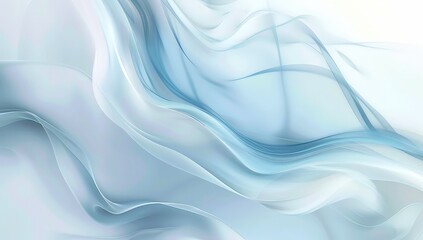 Fototapeta premium Abstract Blue Swirls A Serene Digital Artwork