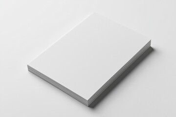 Paper A4 Mockup on White Background created with Generative AI