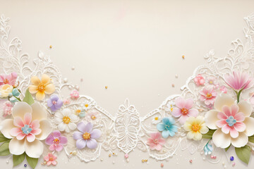 background with flowers