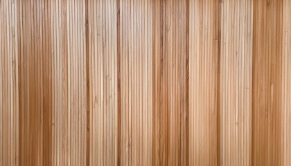 Fototapeta premium Wooden wall with vertical planks and light brown color