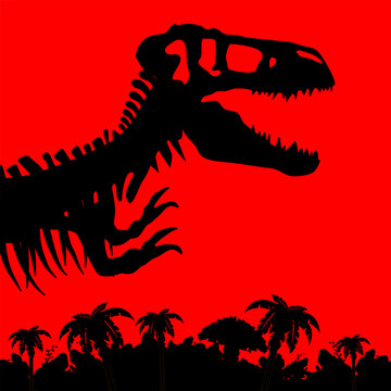 skull of massive carnivorous theropod that lived during the late Cretaceous period