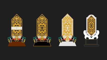 plaque in the shape of a Dayak shield  presented during official events or as a token of appreciation, symbolizing respect and a connection to the cultural heritage of Kalimantan.