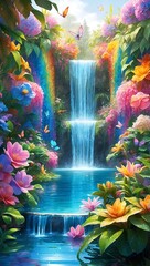 waterfall in the park