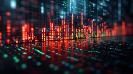 Abstract Digital Data Visualization