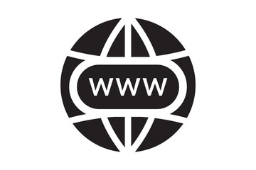 Click to go to website or internet line art icon for apps and websites