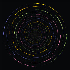 Vector hand drawn doodle mandala. Ethnic mandala with colorful tribal ornament. Isolated. Bright colors.