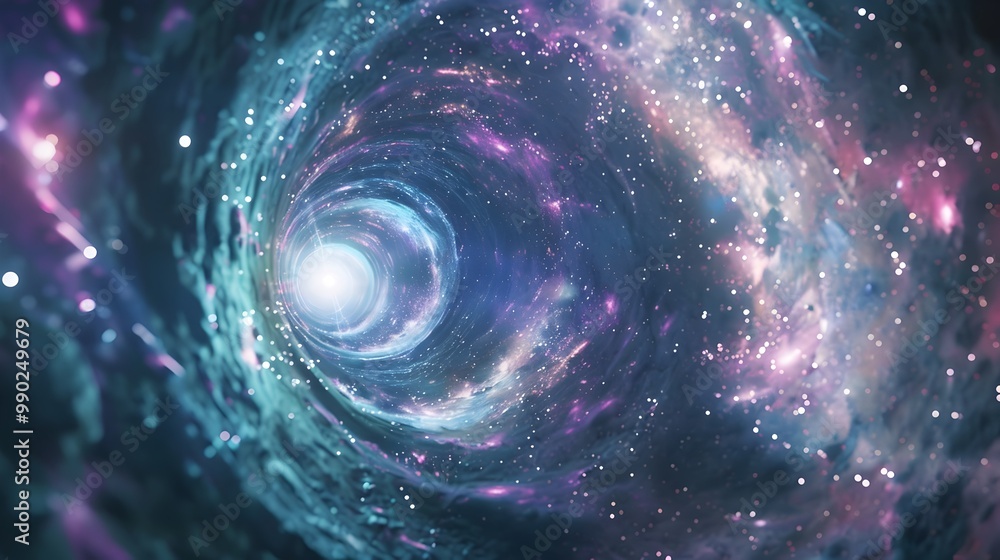 Canvas Prints interstellar time capsule traversing wormhole carrying ancient civilizations communication