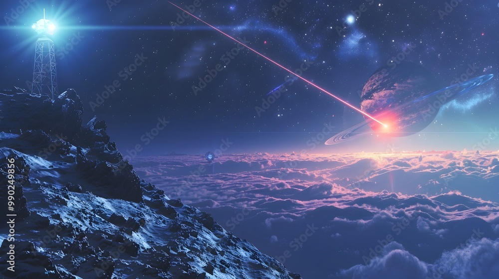 Poster interstellar communication concept space observatory detecting signal from distant exoplanet