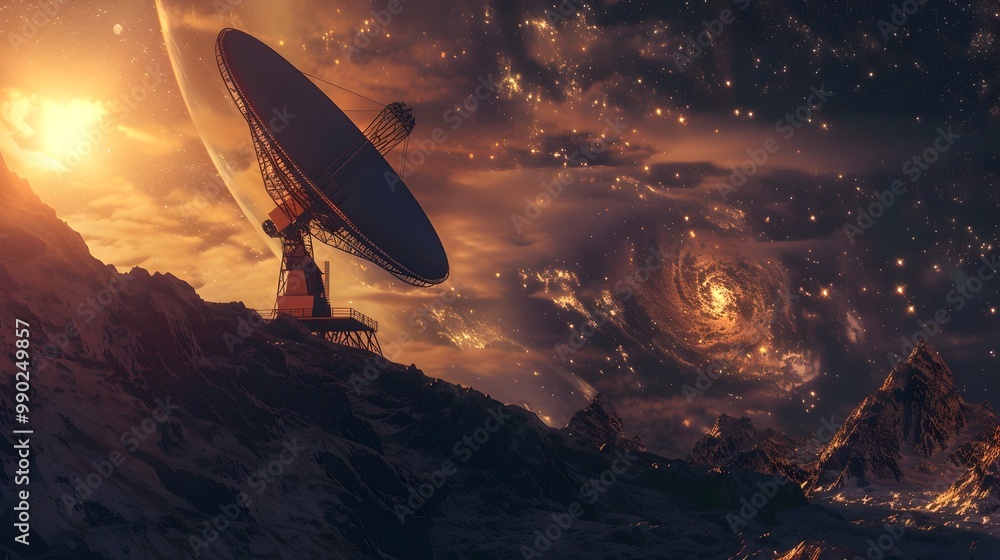 Poster space observatory detects exoplanet signal scientists in awe of interstellar communication concept
