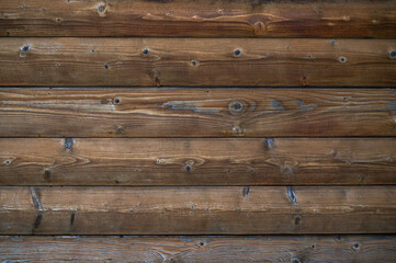 Naklejka premium Wood texture background. Wooden wall brown board. Plank old pattern surface.