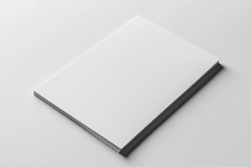 Paper A4 Mockup on White Background created with Generative AI