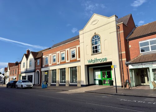 Billericay, UK - July 7, 2024: Waitrose supermarket on the High Street, Billericay, Essex, England, UK. 