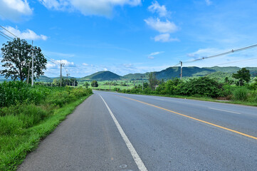 Asphalt roads on the way