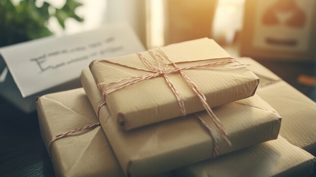 Cozy and Comforting Gift Boxes with Handwritten Note
