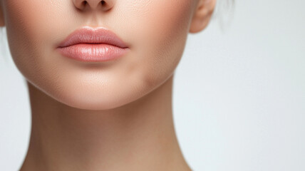 Fototapeta premium womans chin with filler treatment