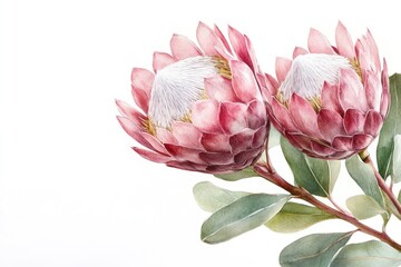 Pink Protea Flowers