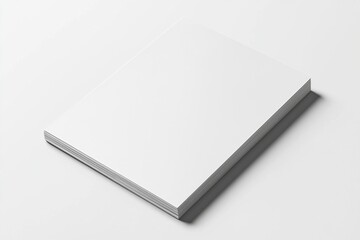 Paper A4 Mockup on White Background created with Generative AI