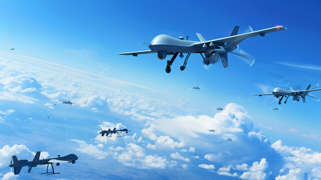 A group of unmanned aerial vehicles is carrying out a complex coordinated mission. Modern technologies